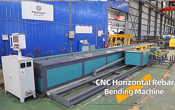 Horizontal rebar bending machine