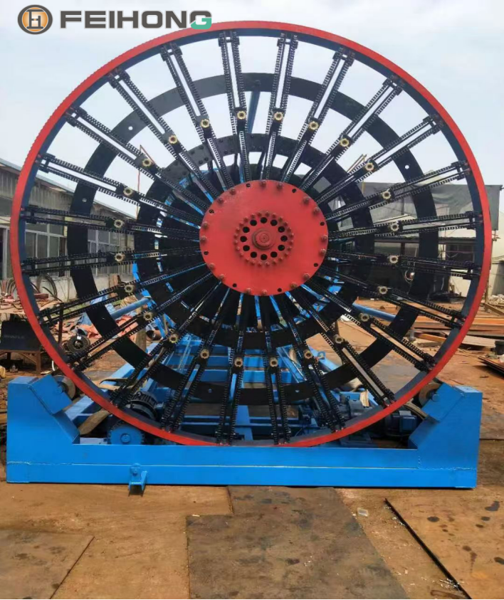 Concrete pipe cage welding machine