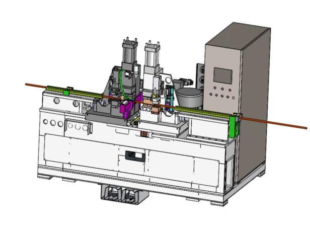 Automatic steel bar scraping butt welding machine
